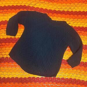 Women's Black and Navy Jumper